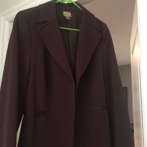 Caslon Mid length brown jacket